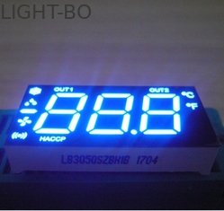 Esposizione di LED su ordinazione di colore blu, esposizione di LED tripla di segmento della cifra 7 per il frigorifero