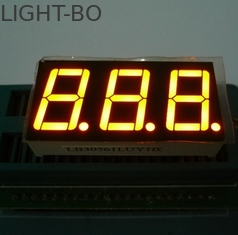 Anodi comune dell'esposizione di LED di segmento di polarità 3digit 7 di CC/CA dimensione esterna di 19mm x di 37,6