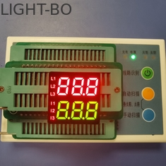 Doppia cifra di colore 3 dell'esposizione di LED di segmento di altezza 7 di fila 8.6mm due