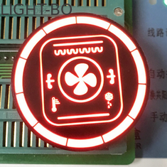Il giro ha personalizzato l'esposizione di LED di 7 segmenti per controllo della temperatura