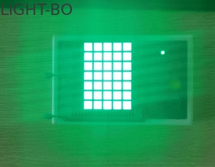 Colla trasparente verde pura dell'esposizione di LED di 200mcd 5x7 Dot Matrix
