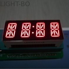 4 rosso luminoso alfanumerico dell'esposizione di LED di segmento della cifra 7 per il quadro portastrumenti