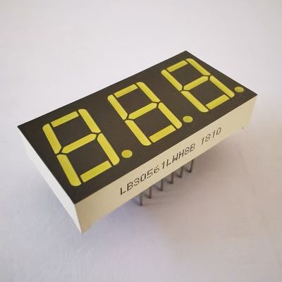 Un buon prezzo. Display LED a catodo comune Superficie grigia bianca ultra luminosa 7 segmenti 3 digiti 14,2 mm per il regolatore di temperatura in linea