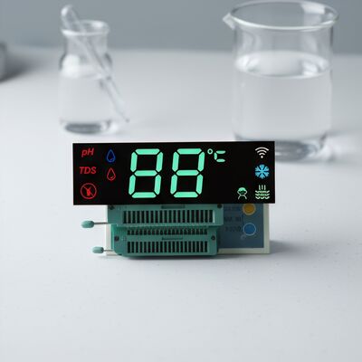 Un buon prezzo. Display LED a 7 segmenti multicolore personalizzato, invisibile a display spento, per distributori d'acqua in linea