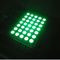 Le luci pure della matrice a punti di verde 5x7 3mm LED che muovono il messaggio firma