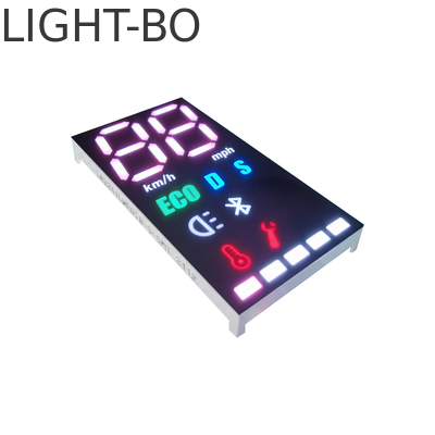 sette cifra multicolore 635nm dell'esposizione di LED di segmento 35mcd 3 per il motociclo