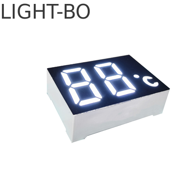 2 intensità luminosa ultra luminosa di colore 120-140mcd di bianco LED dell'esposizione di LED di segmento della cifra 7