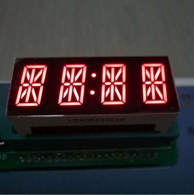 Un buon prezzo. Display LED 7 Segment Alfanumerico 4 cifre Rosso Brillante 14 Segmenti per Pannello Strumenti in linea