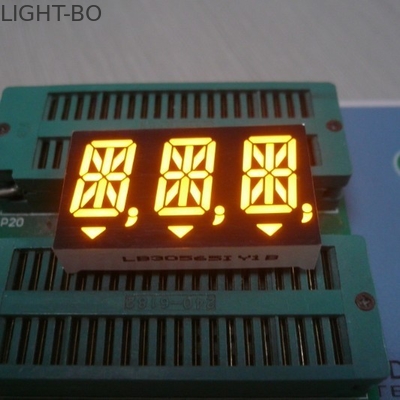 Dell'anodo polarità del catodo dell'indicatore alfanumerico 14.2mm di segmento dell'ambra 14 ultra