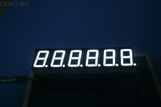 Esposizione di LED ultra luminosa di segmento di bianco 7 100mcd - intensità luminosa 120mcd