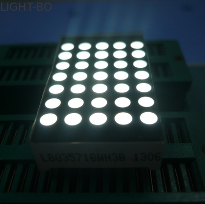 Un buon prezzo. fronte nero principale di segmento giallo ultra sottile dell'esposizione della matrice a punti 5x7 di 3mm in linea