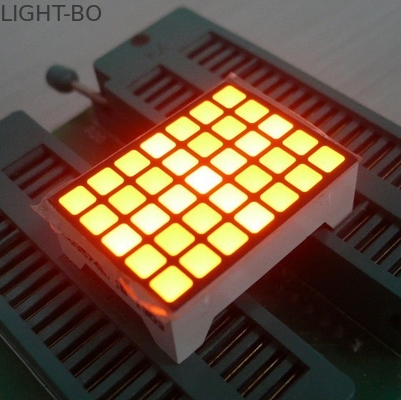 Un buon prezzo. Ingiallisca lo schermo quadrato della matrice di 14 perni LED, matrice di 5x7 LED impermeabile in linea