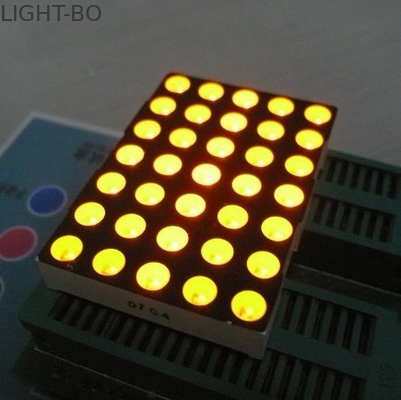 Un buon prezzo. giallo ultra luminoso principale dell'esposizione della matrice a punti 5x7 di 5mm ampiamente per i segni commoventi in linea