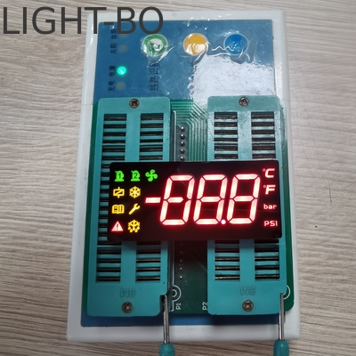Display a LED a sette segmenti a tre cifre personalizzato per il pannello di controllo della temperatura