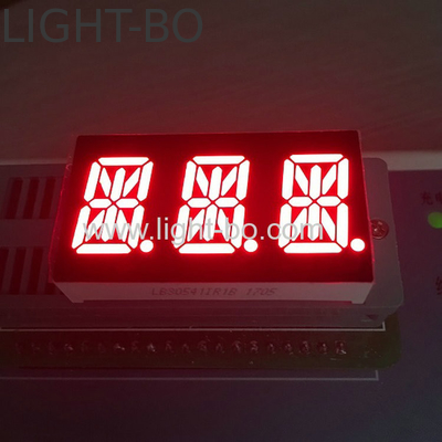 Anodo a LED a tre cifre da 0,54 pollici RED 14 segmenti per apparecchiature industriali