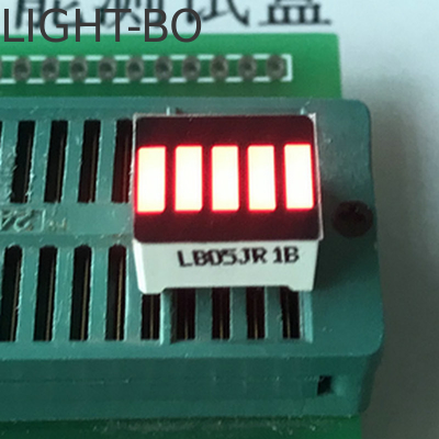 Colore ROSSO Anodo cinque segmenti di luce a LED bar segmento a LED display per batteria