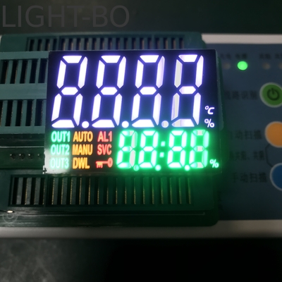 Display a LED multicolore a doppia fila a quattro cifre a 7 segmenti per strumenti di controllo