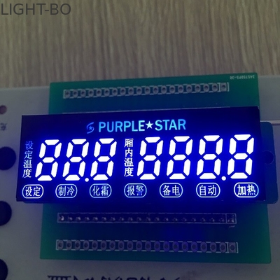 7 abitudine dell'esposizione di LED di segmento della cifra 7 ultra blu per controllo della temperatura