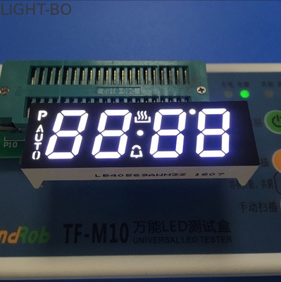 Esposizione di LED ultra bianca di abitudine, 4 anodo comune del display a 7 segmenti della cifra per il temporizzatore del forno