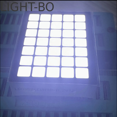 5x7 Display LED a matrice di punti bianchi con diametro di 3 mm