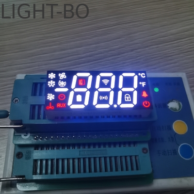 Display a LED multicolore a 3 cifre a 7 segmenti, catodo comune per controller frigorifero