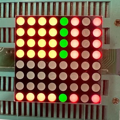 Un buon prezzo. Anodo comune Prestazioni più stabili Display LED a matrice di punti 3mm 8x8 bicolore rosso/verde per segnali in movimento in linea