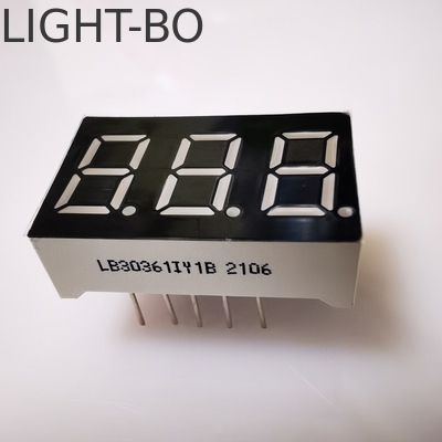 7 segmento 3 cifre 9,2 mm LED Display Super Bright Amber Common Cathode per pannello Meter