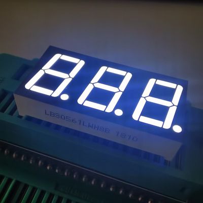 Un buon prezzo. Display LED a catodo comune Superficie grigia bianca ultra luminosa 7 segmenti 3 digiti 14,2 mm per il regolatore di temperatura in linea