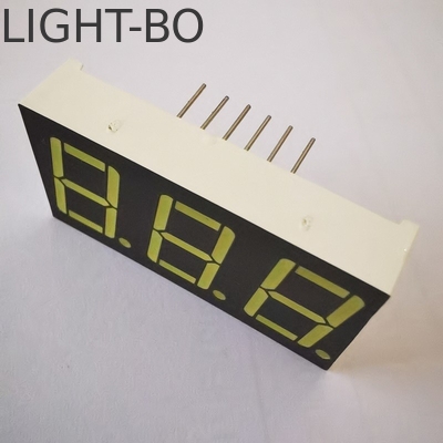 Anodo comune Superficie grigia bianca ultra luminosa 7 segmento 3 digiti 14,2 mm LED Display per il regolatore di temperatura