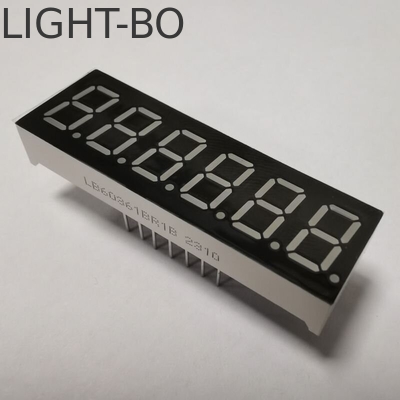 Super luminoso rosso a 6 cifre da 0,36 pollici 7 segmenti LED Display, ampiamente utilizzato per il pannello degli strumenti