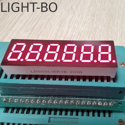 Display a LED a 7 segmenti di colore rosso brillante a 6 cifre, anodo comune da 0,36 pollici