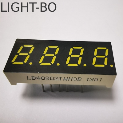 Display LED a 7 segmenti a 4 cifre con catodo comune Ultra Bianco 7.62 mm per l'indicatore di temperatura
