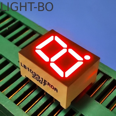 Display a LED Anodo comune Super rosso brillante singolo 0.39 pollici 7 segmento per il pannello degli strumenti