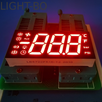 Display a LED a anodo comune a 3 cifre e 7 segmenti a LED rosso brillante per il pannello di controllo della refrigerazione