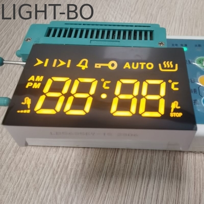 Display a LED Ultra Amber 7 segmenti 4 cifre Catodo comune per 4 tasti a tocco Forno integrato