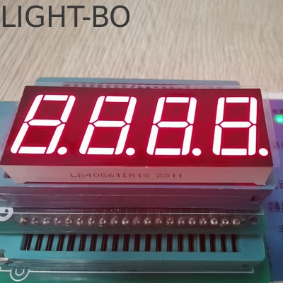 4 cifre 14,2 mm Alto rosso luminoso 7 segmenti LED Display Anodo comune per il controllo della temperatura