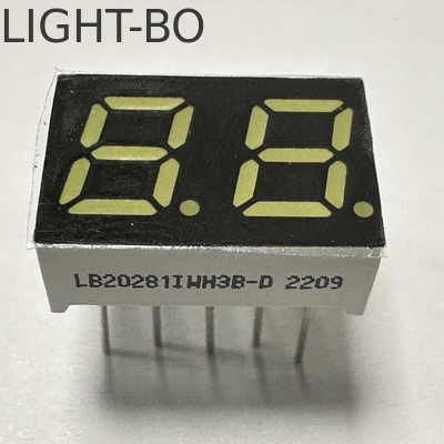 2 cifre 7 mm 7 segmenti LED Super Bright White Anode comune per elettrodomestici