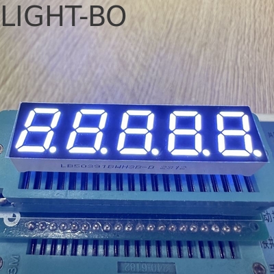 Display a 7 segmenti a LED Ultra Bianco 5 cifre 0.39 pollici Catodo comune per indicatore digitale