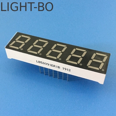Display a LED a 7 segmenti di colore rosso super luminoso da 0,39 pollici con anodo comune a 5 cifre per convertitore di frequenza digitale