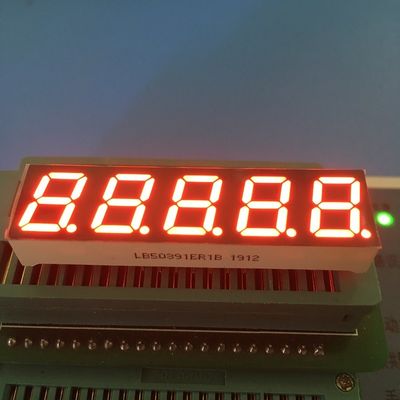 Display a LED a 7 segmenti di colore rosso super luminoso da 0,39 pollici con anodo comune a 5 cifre per convertitore di frequenza digitale