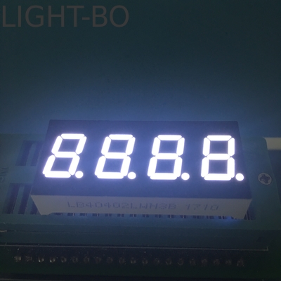 4 cifre 0,4 pollici 7 segmenti Ultra Bianco LED Display Catodo comune per monitoraggio accurato degli strumenti