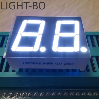 Display a LED a 7 segmenti di anodo comune a doppia cifra 14,2 mm di colore bianco