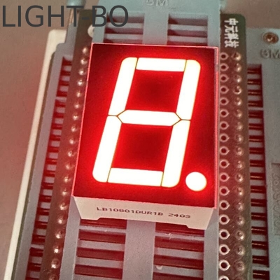 Ultra Bright Red Single Digit 0,8 inch 7 Segment LED Display Catodo comune per indicatore digitale