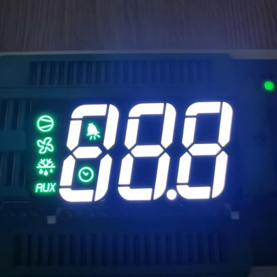 Display LED a 7 segmenti a tripla cifra, bianco ultra brillante / verde puro, anodo comune per frigorifero