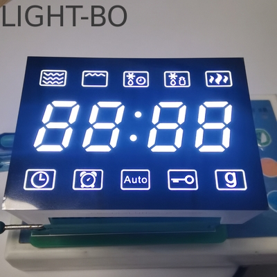 Display a LED a 7 segmenti a microonde a anodo comune a 4 cifre in bianco ultra luminoso