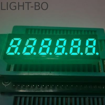 Verde Dimensioni piccole 6 cifre 7 segmenti LED Display Catodo comune per convertitore di frequenza