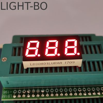 LED a 3 cifre a 7 segmenti da 0,4 pollici CC, display rosso ultra luminoso per indicatore di temperatura