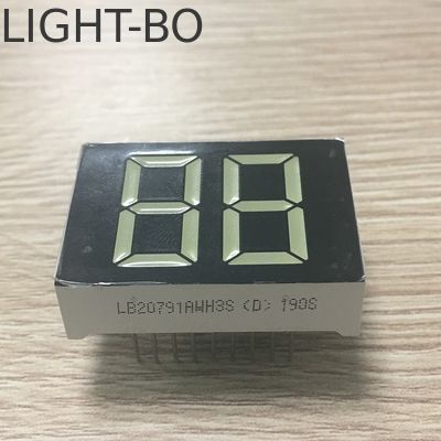 Un buon prezzo. Ultra luminoso Rosso Anodo Comune 20 mm Bianco 2 Cifre 7 Segmenti LED Display in linea