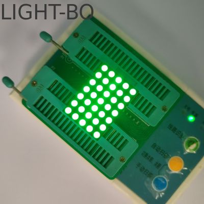 Display a LED a matrice DOT verde puro da 3 mm 5 x 7 per indicatore orario digitale