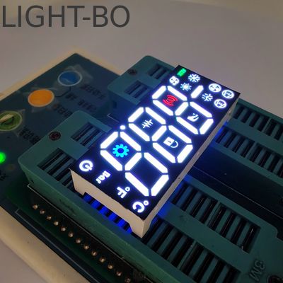 Bianco/blu/verde/rosso 3 cifre 17 mm 7 segmenti LED Display anodo comune per il regolatore frigorifero
